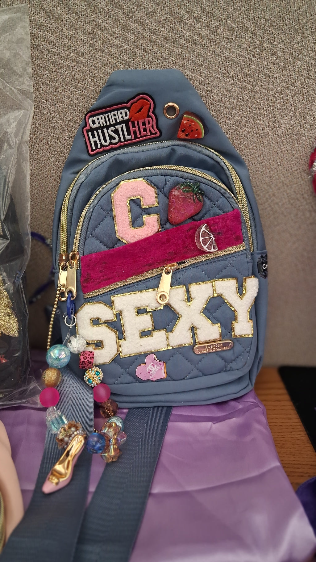 Certified HustlHer "Custom" Sling Bag