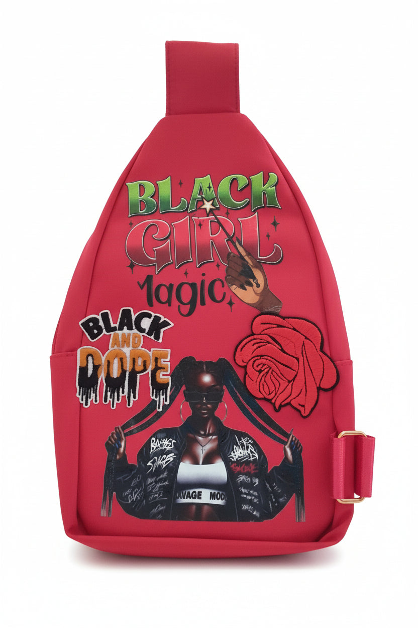 Black Girl Magic Sling Bag