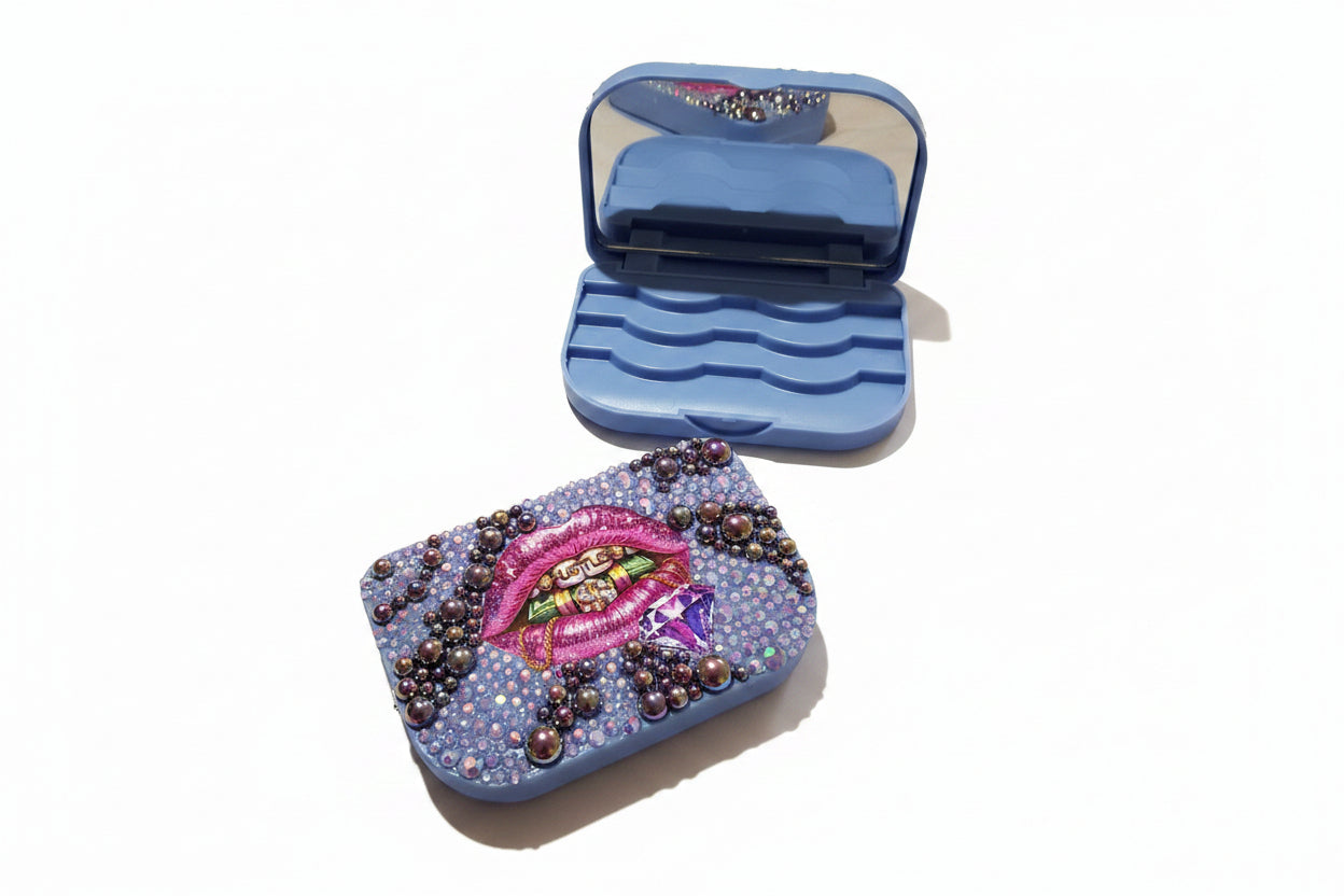eyelash case w/ mirror 
