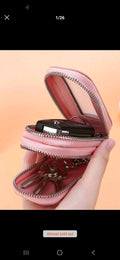 Leather Key Fob Holder with Clip